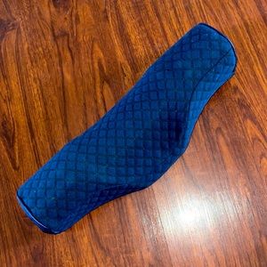 Cervical neck pillow with blue removable cover